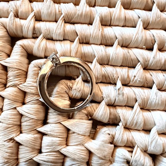 Natural Multi-Gemstone Infiniti Ring Size 7.5 - Picture 8 of 9